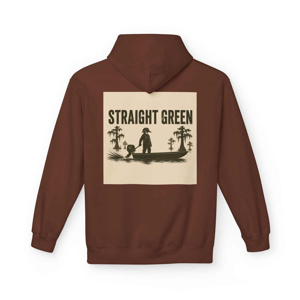 Straight Green Softstyle Fleece Hoodie