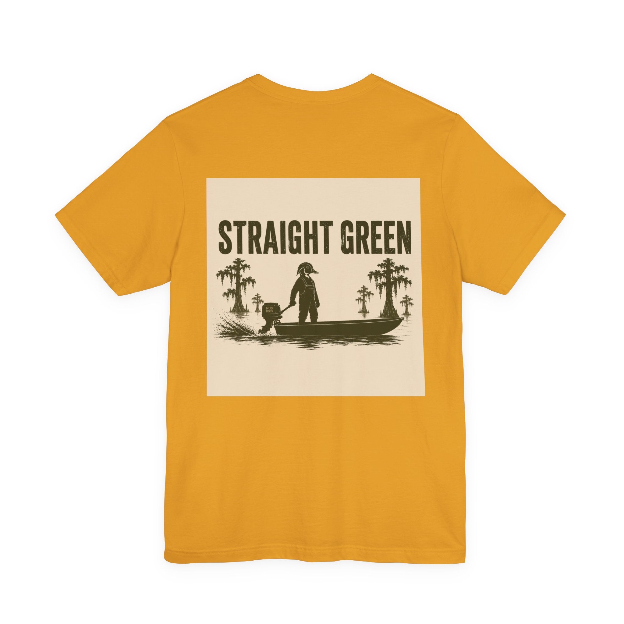 Straight Green Short Sleeve Tee