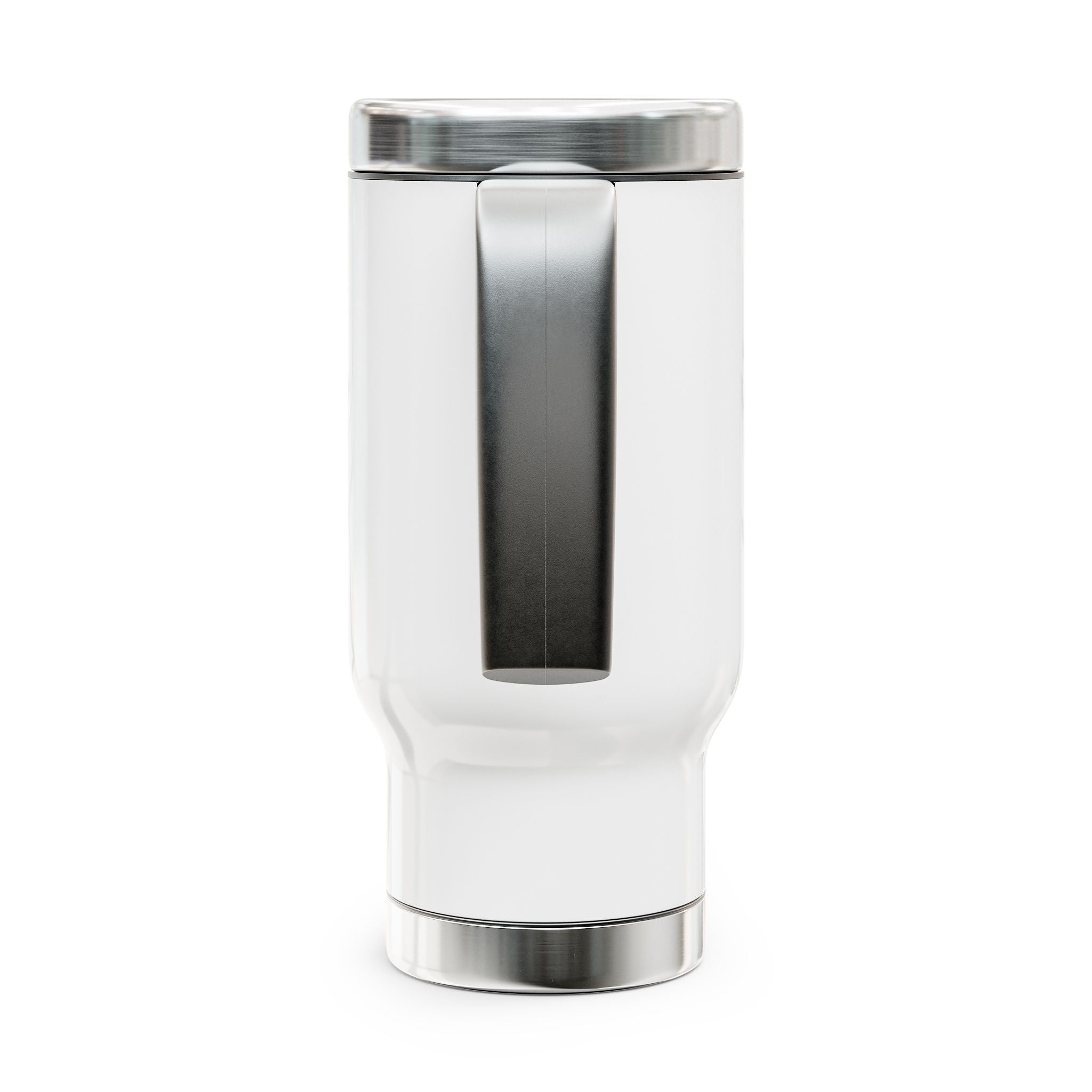 Straight Green Travel Mug with Handle, 14oz