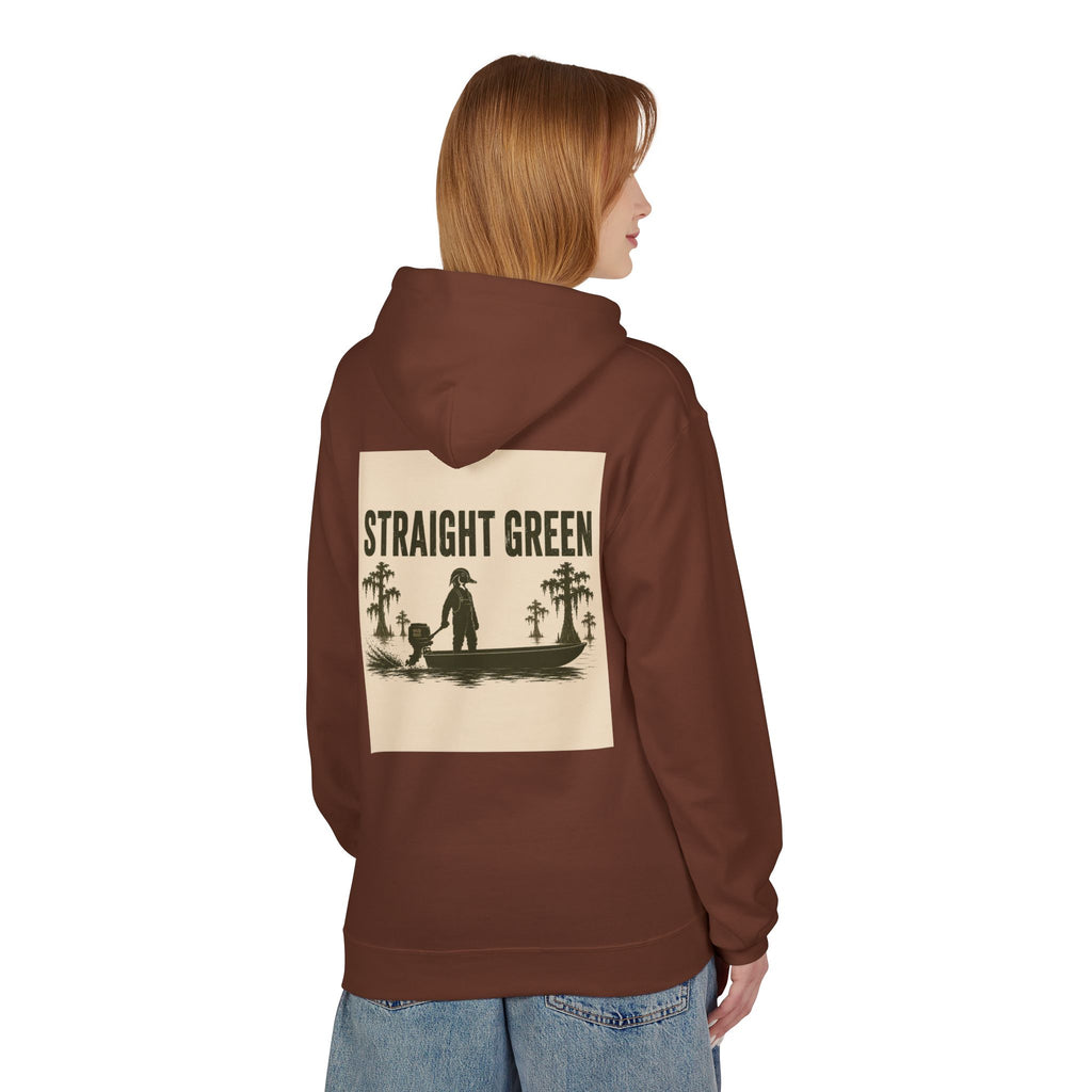 Straight Green Softstyle Fleece Hoodie