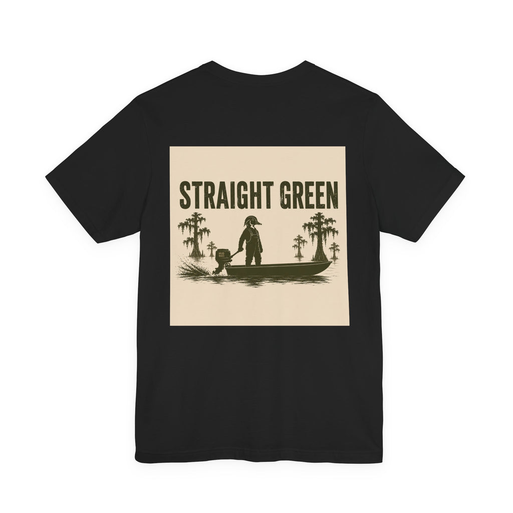 Straight Green Short Sleeve Tee