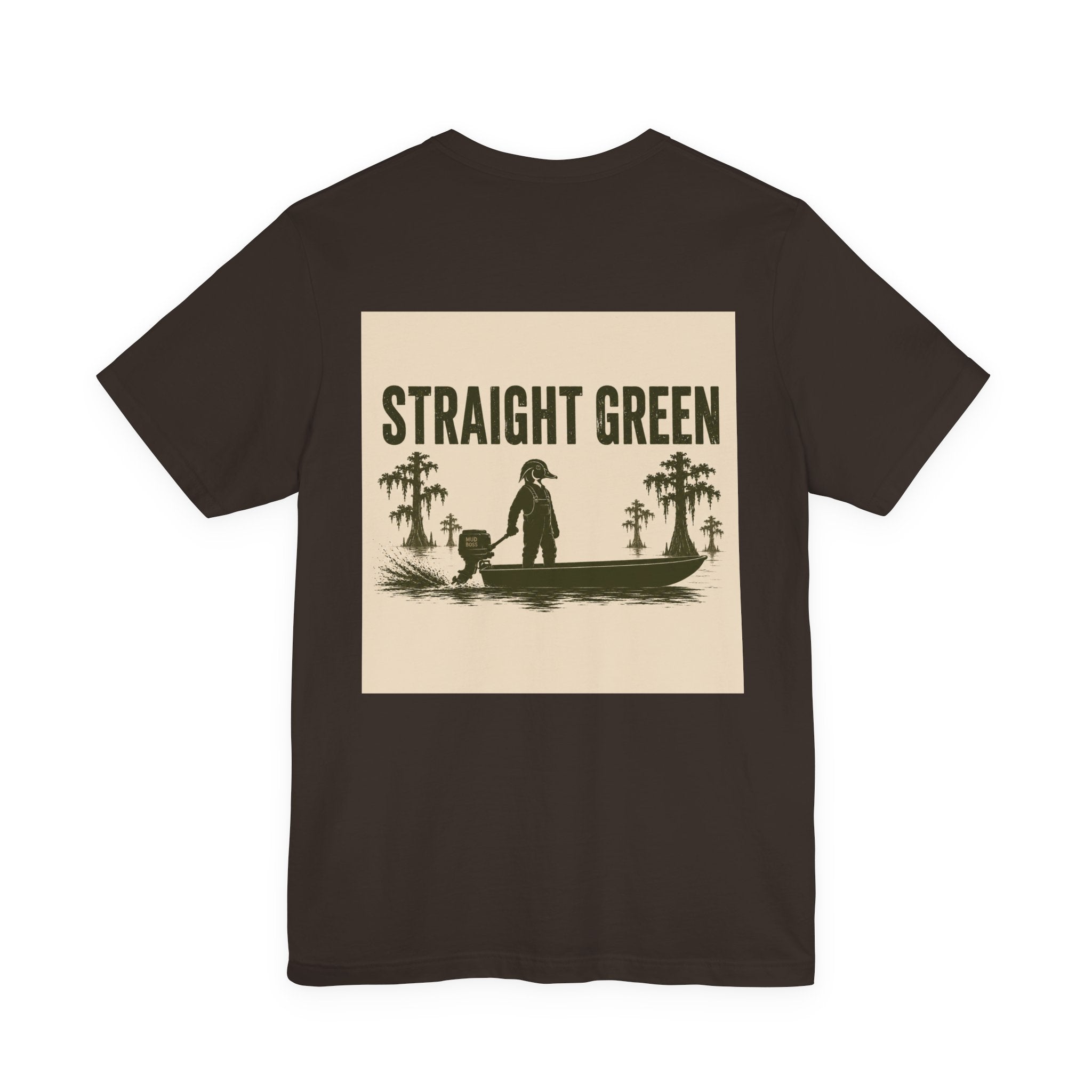Straight Green Short Sleeve Tee