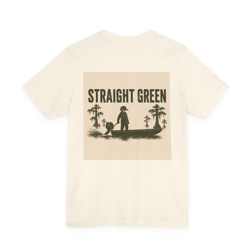Straight Green Short Sleeve Tee
