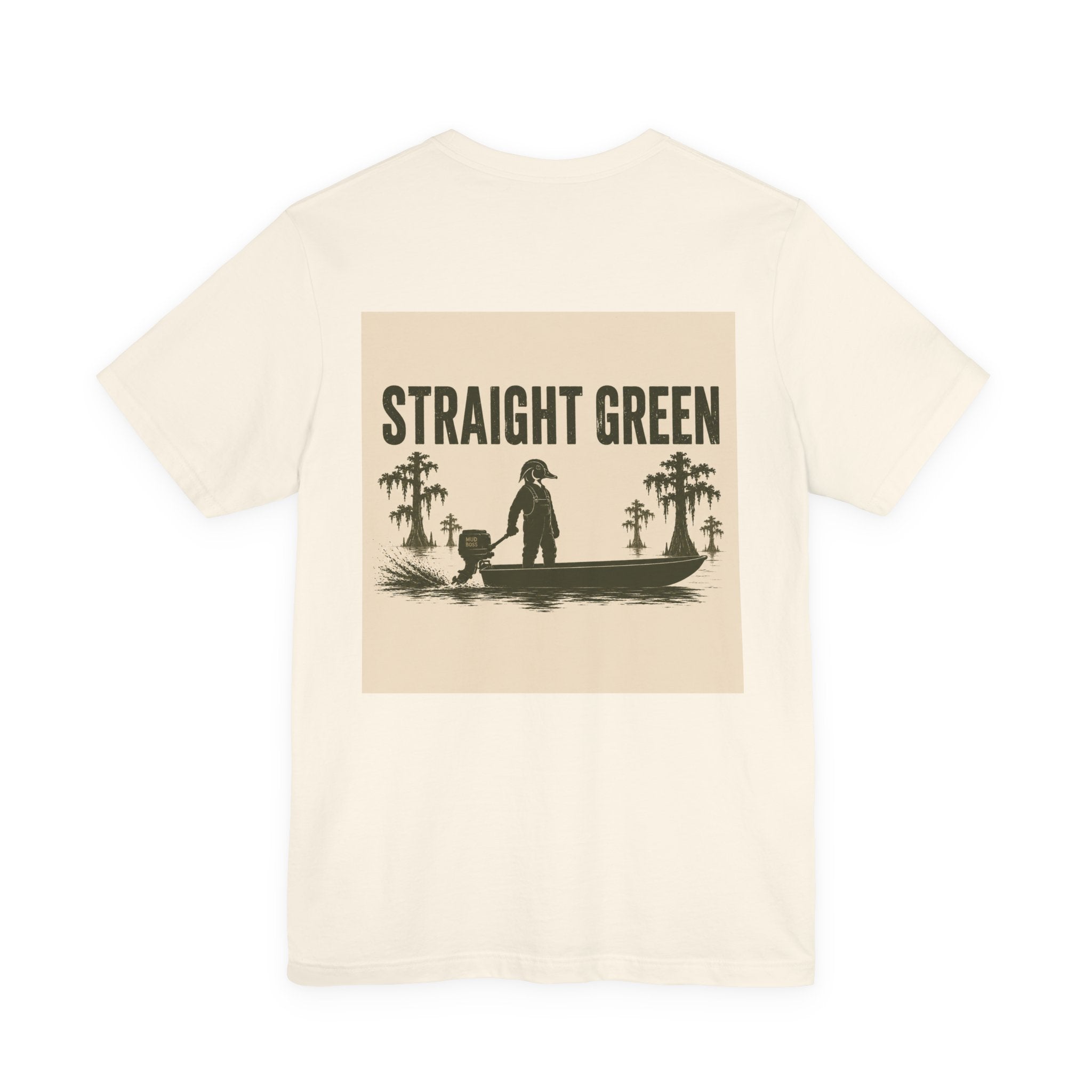 Straight Green Short Sleeve Tee